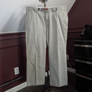 MEYER Attenzione Gray/Green Ripstop Cropped Cotton Pants 36 Germany